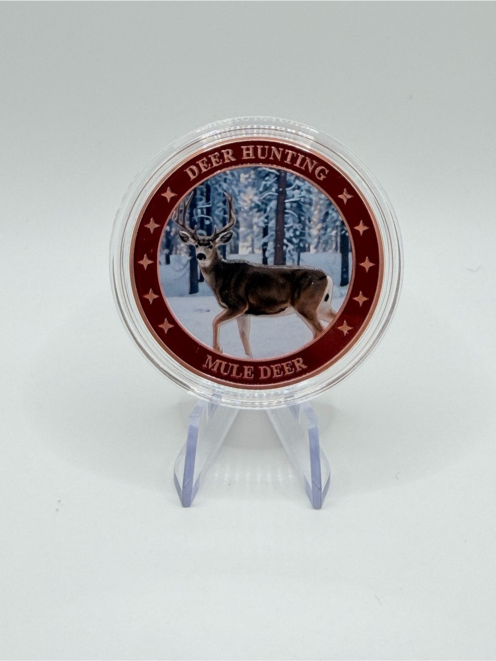 Bundle deal 6 pcs of 1oz Vintage Style Mule Deer Hunting .999 Fine Copper Coin